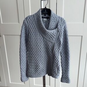 Irelandseye Light Gray Cowl Neck Sweater